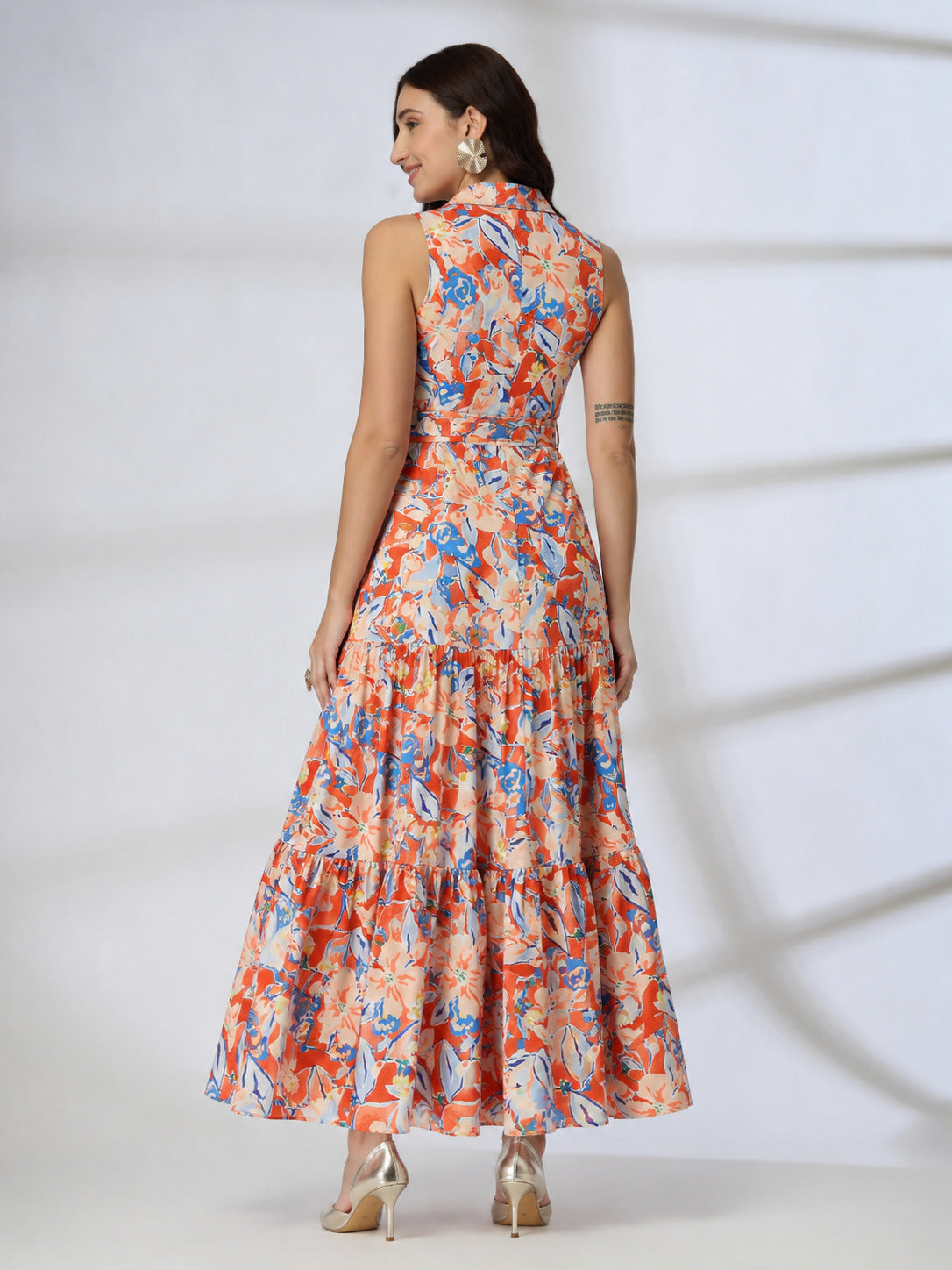 Elegant design layered shirt dress-JEFF COOPER