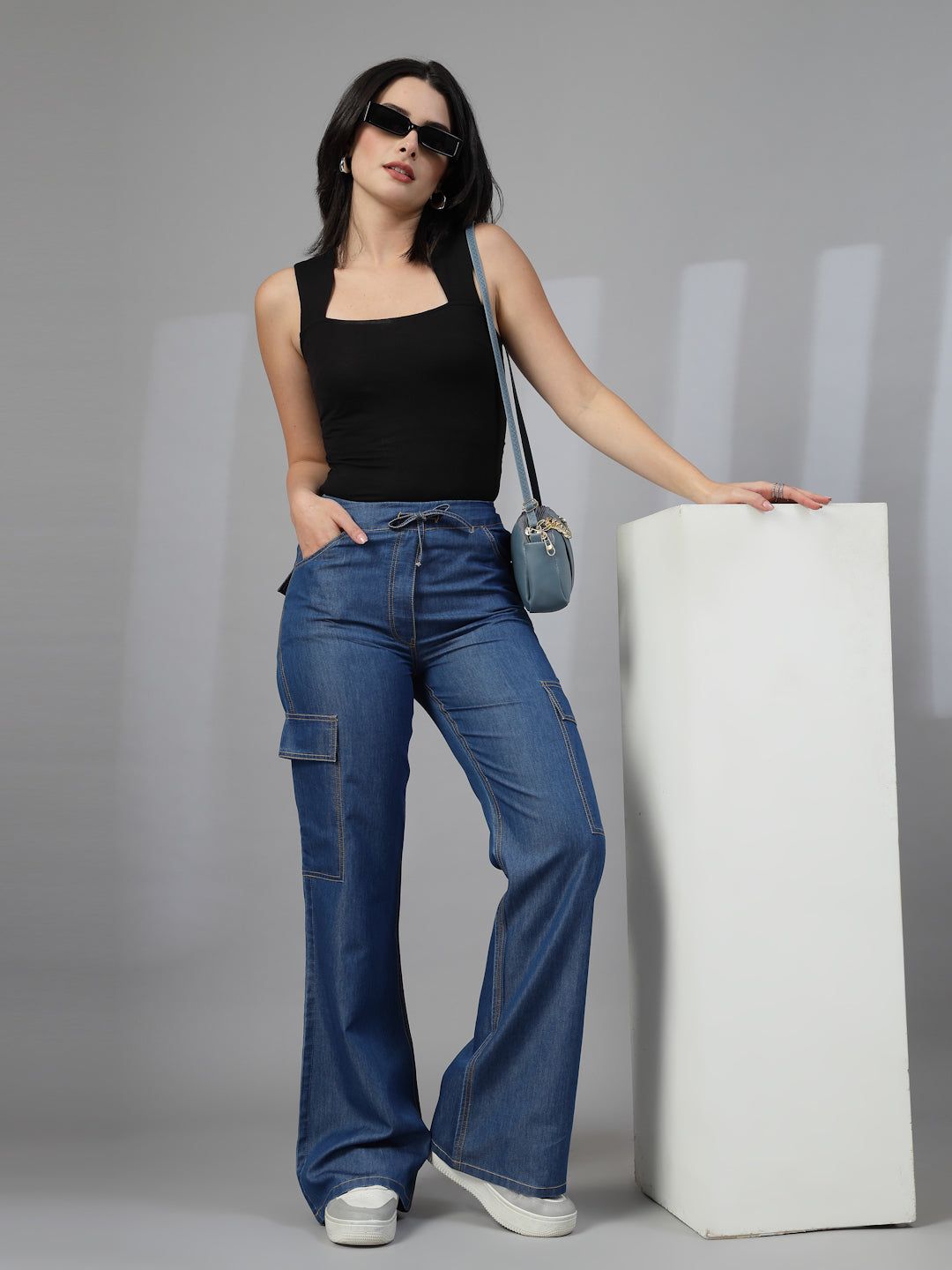 Blue Denim Regular Trouser-JEFF COOPER