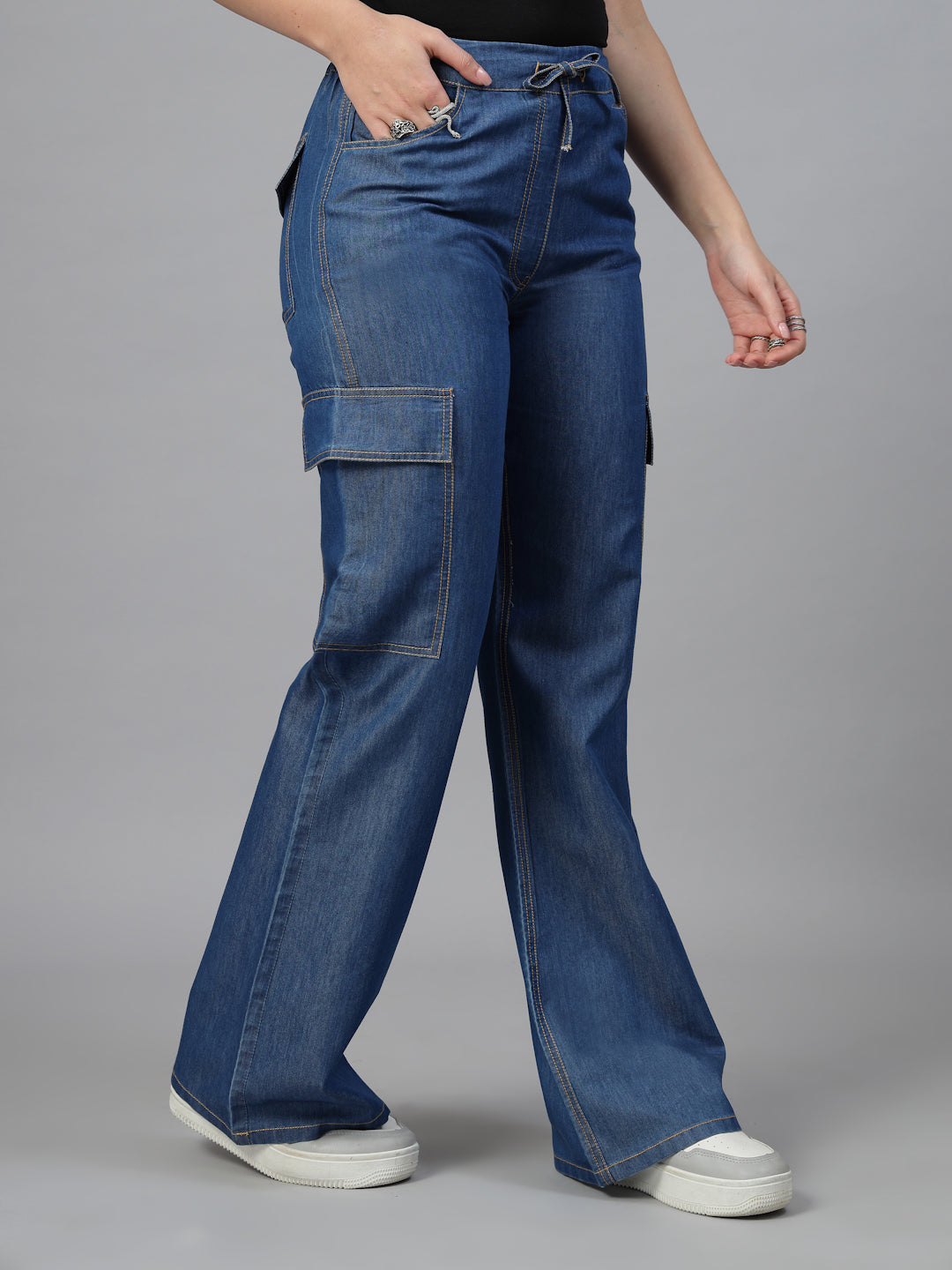 Blue Denim Regular Trouser-JEFF COOPER