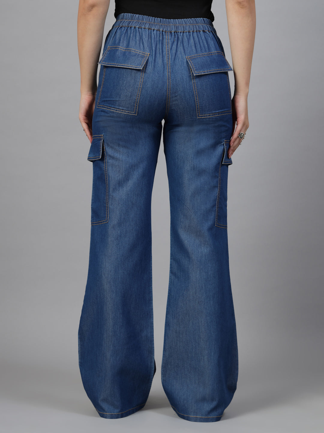Blue Denim Regular Trouser-JEFF COOPER