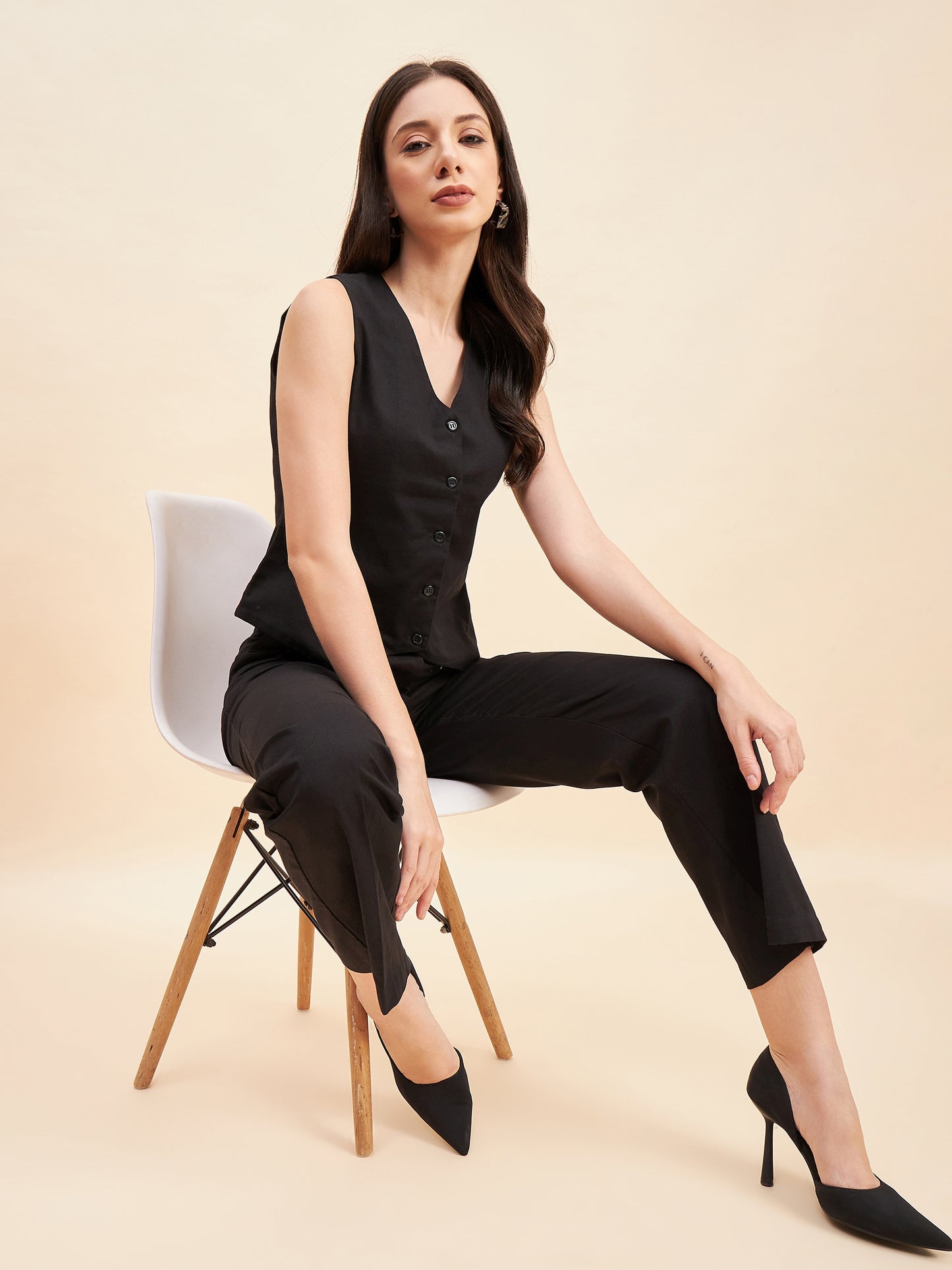 Waistcoat With Pleated Trouser