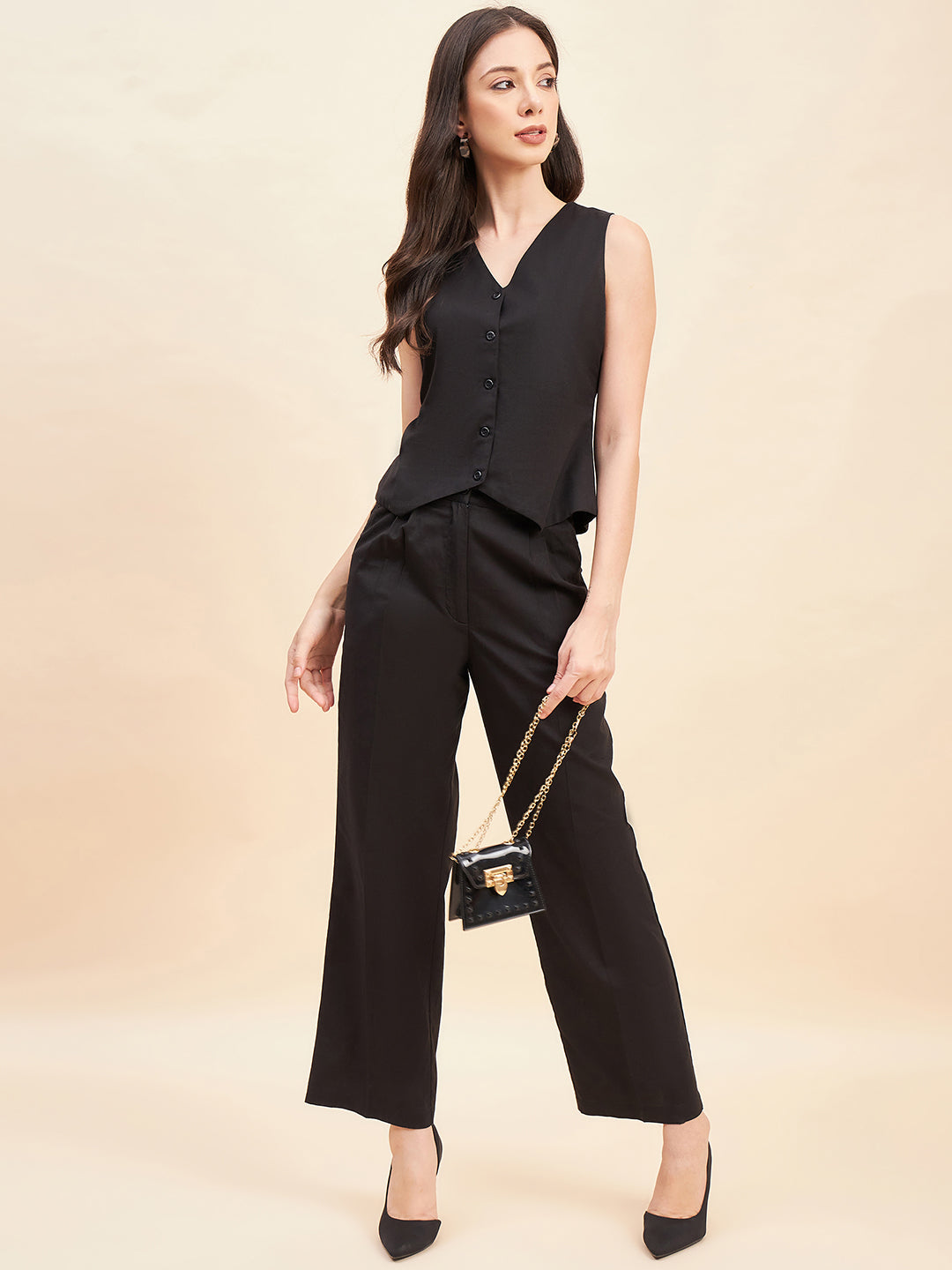Waistcoat With Pleated Trouser-JEFF COOPER