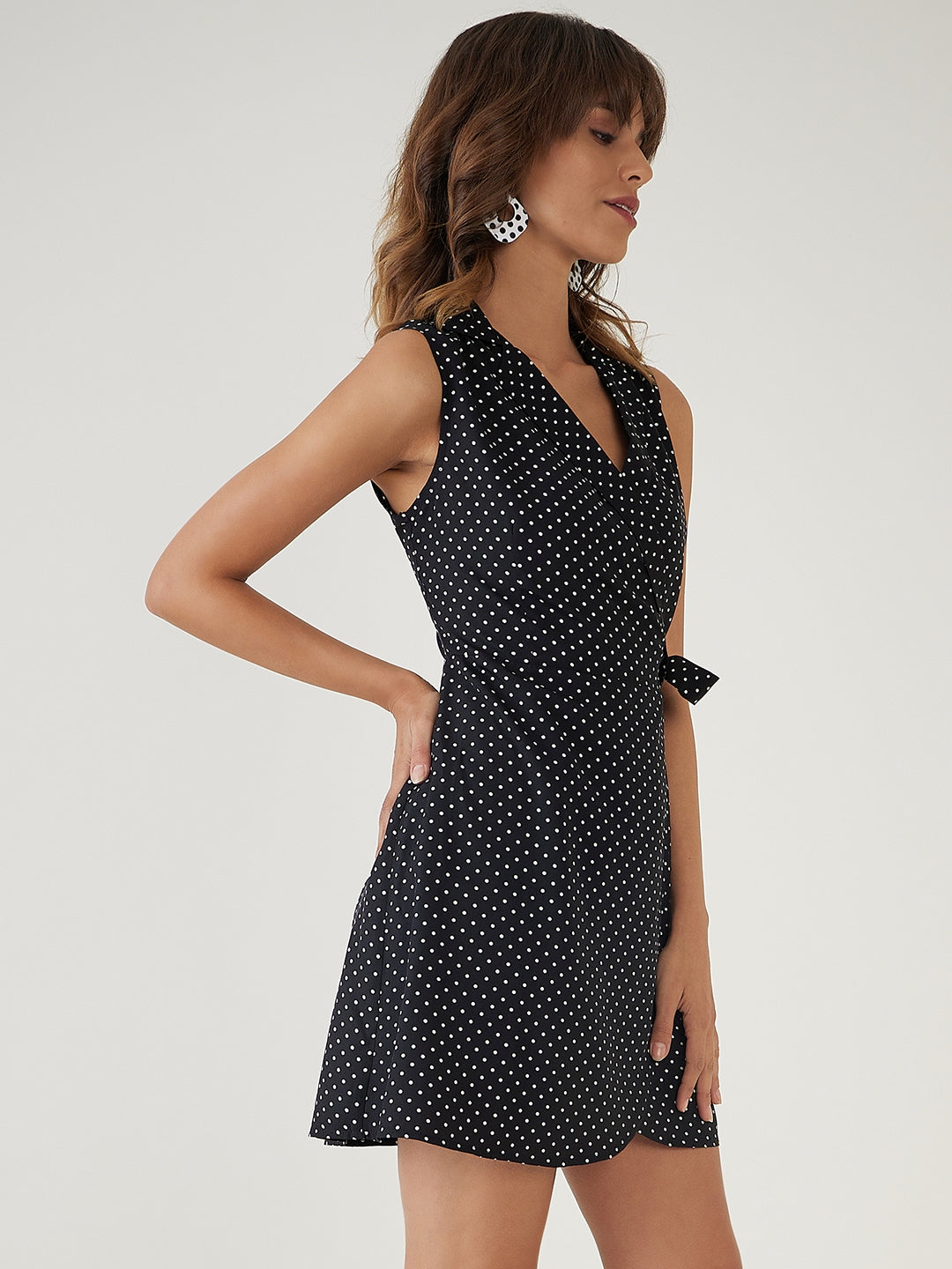 Polka Dot Wrap Dress