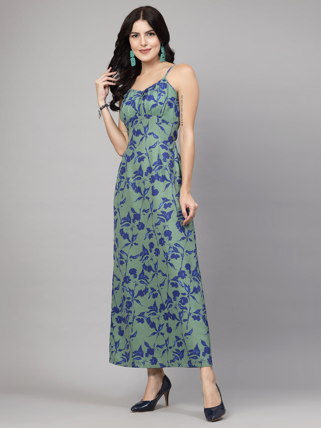 Floral Maxi Dress-JEFF COOPER