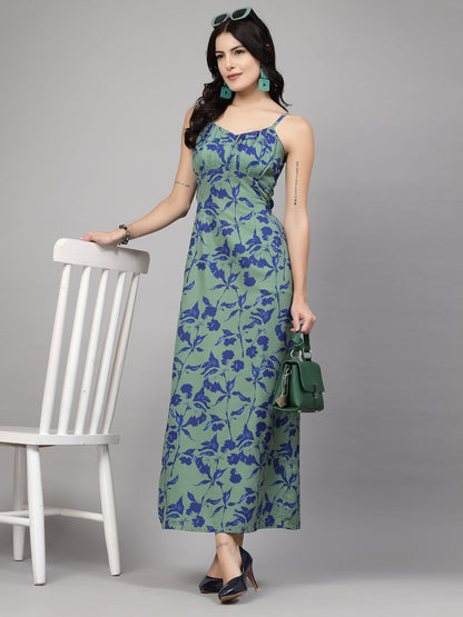 Floral Maxi Dress-JEFF COOPER