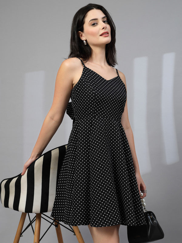 Short flare strappy dress-JEFF COOPER