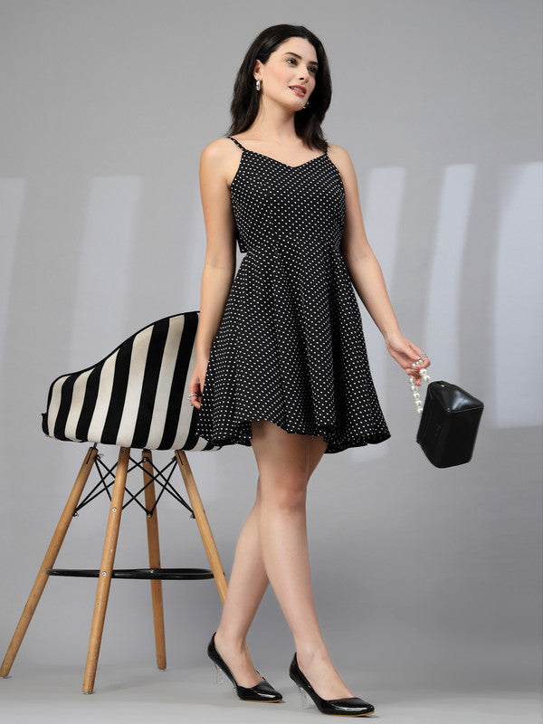 Short flare strappy dress-JEFF COOPER