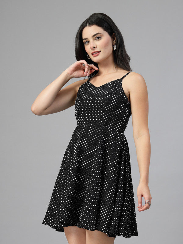 Short flare strappy dress-JEFF COOPER