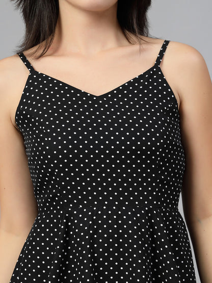 Short flare strappy dress-JEFF COOPER