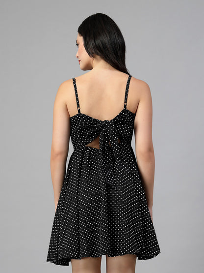 Short flare strappy dress-JEFF COOPER