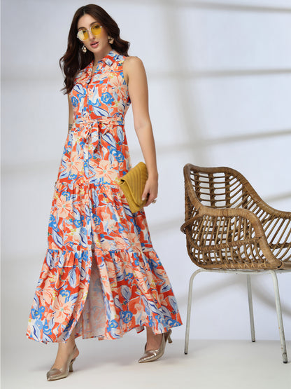 Elegant design layered shirt dress-JEFF COOPER