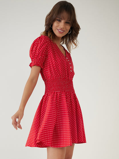 Polka Dot Short Dress