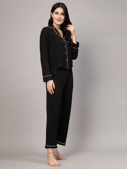 Black Pyjama Set-JEFF COOPER