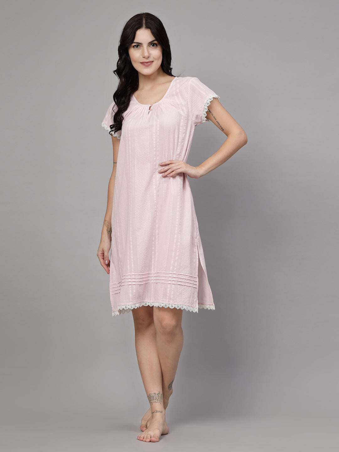 Pure cotton nightdress-JEFF COOPER