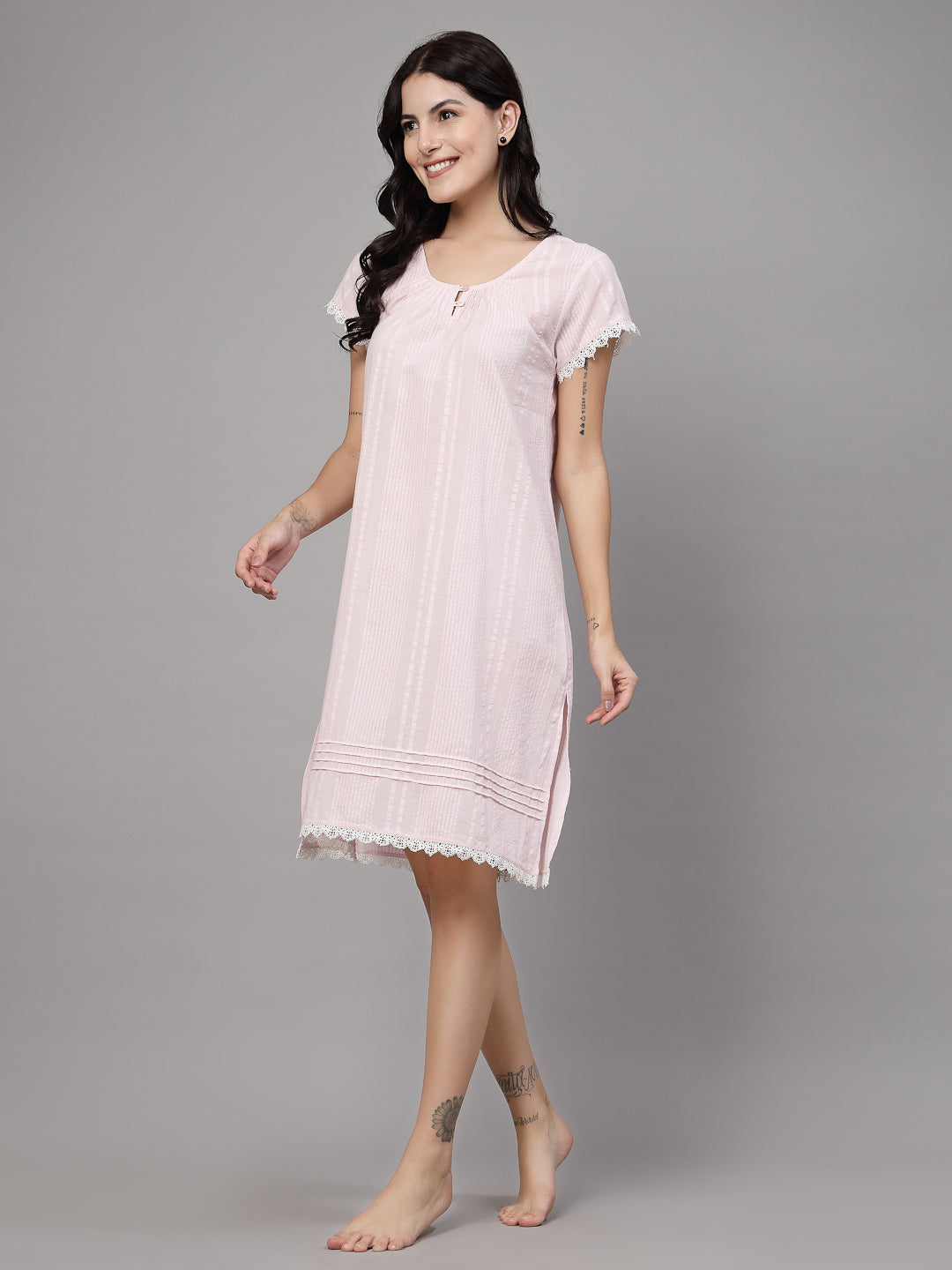 Pure cotton nightdress-JEFF COOPER