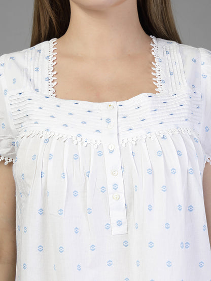 night dress in dobby fabric-JEFF COOPER