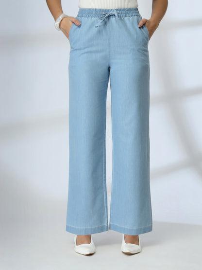 Light Blue Denim Trouser-JEFF COOPER