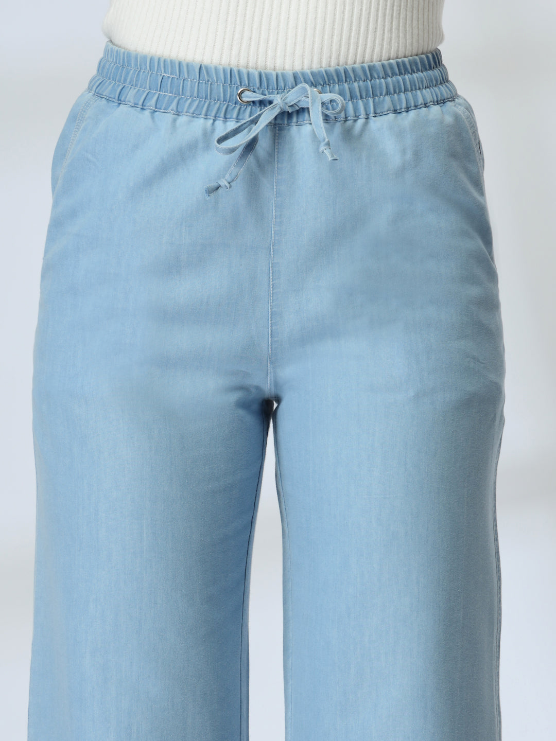 Light Blue Denim Trouser-JEFF COOPER