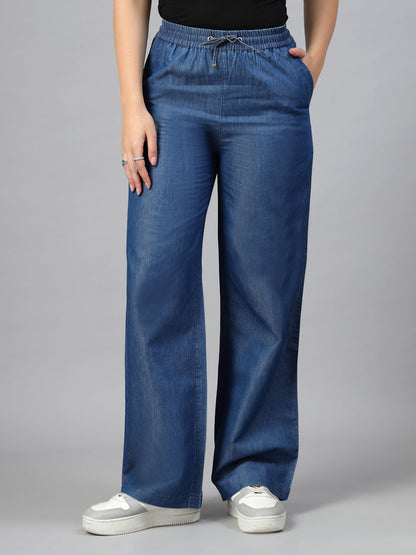 Blue Denim Trouser-JEFF COOPER