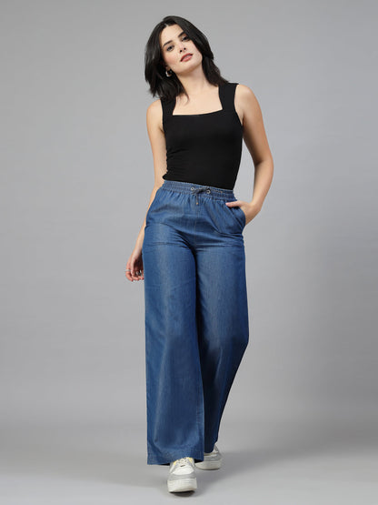 Blue Denim Trouser-JEFF COOPER