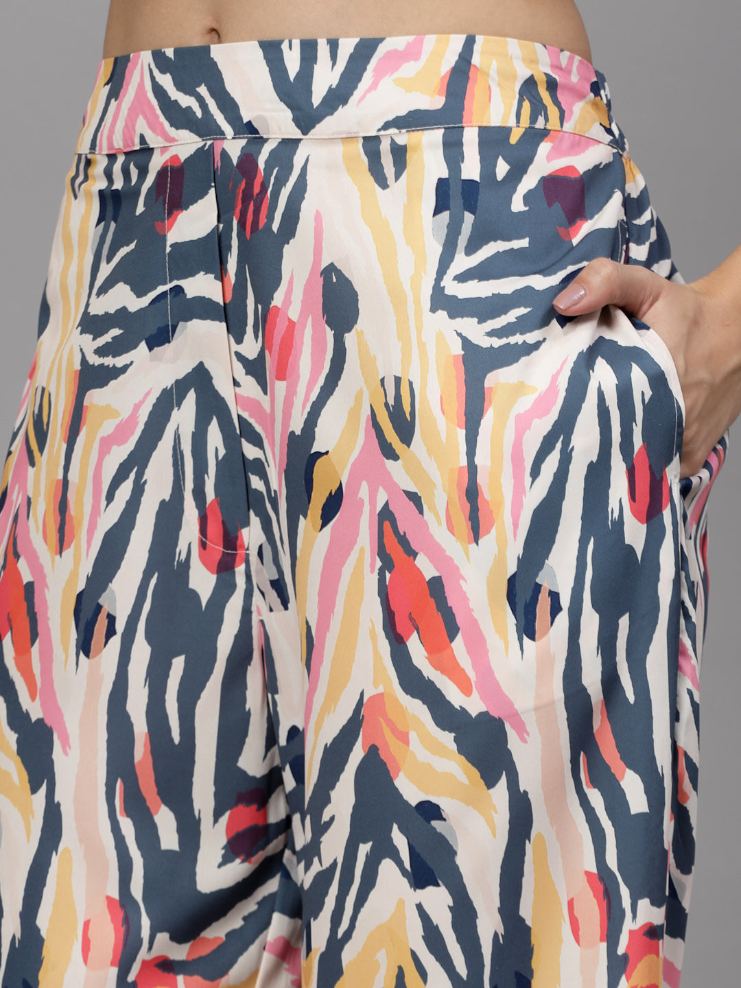 Abstract Printed Shirt with Pant-JEFF COOPER