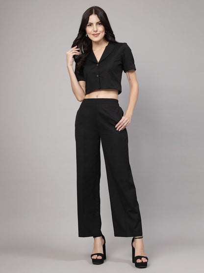 Black formal co-ord set-JEFF COOPER