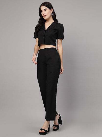 Black formal co-ord set-JEFF COOPER