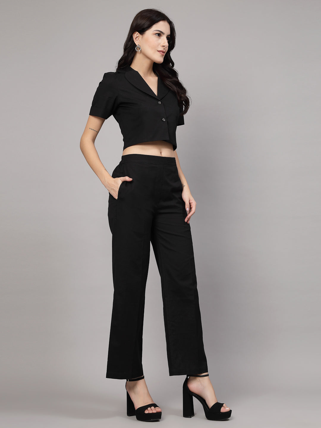 Black formal co-ord set-JEFF COOPER