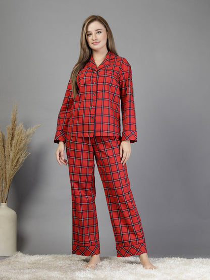 Cotton check shirt With Pant-JEFF COOPER