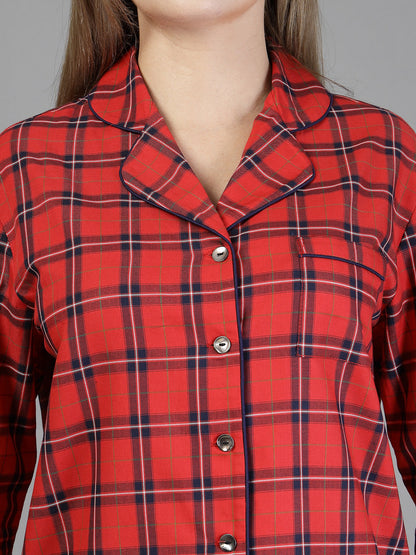 Cotton check shirt With Pant-JEFF COOPER