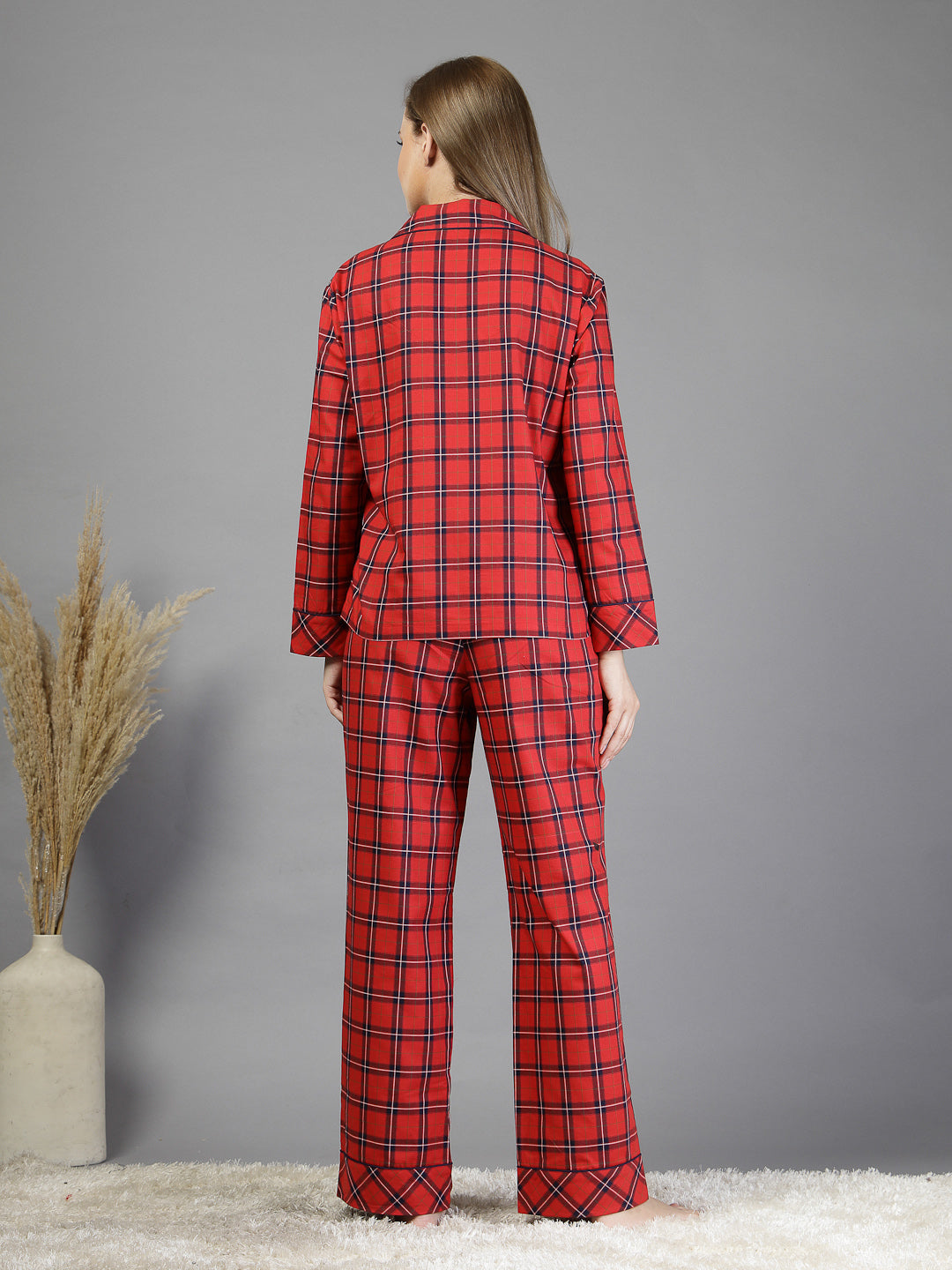 Cotton check shirt With Pant-JEFF COOPER