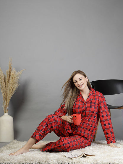 Cotton check shirt With Pant-JEFF COOPER