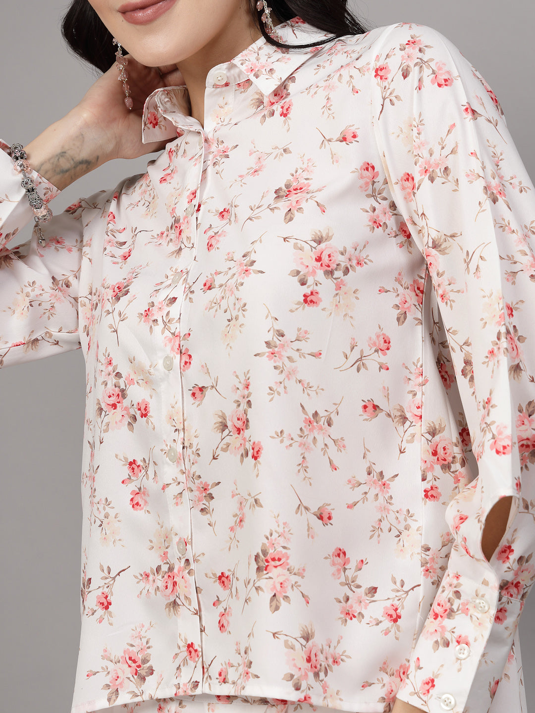 Co-ord set with floral print -JEFF COOPER