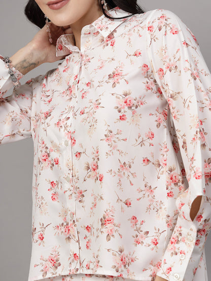Co-ord set with floral print -JEFF COOPER