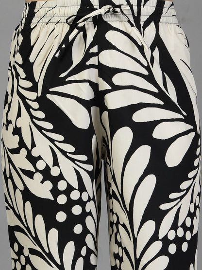 Abstract Leaf Print Co-ord Set-JEFF COOPER