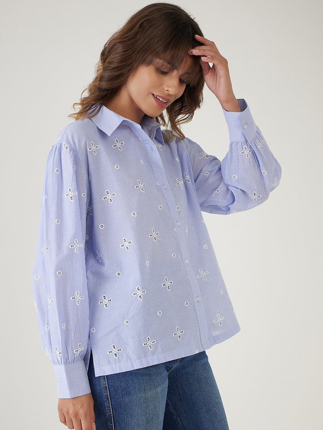 Oversized Embroidered Shirt