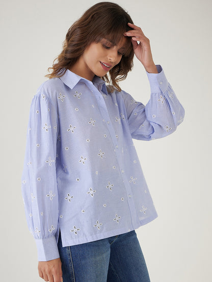 Oversized Embroidered Shirt