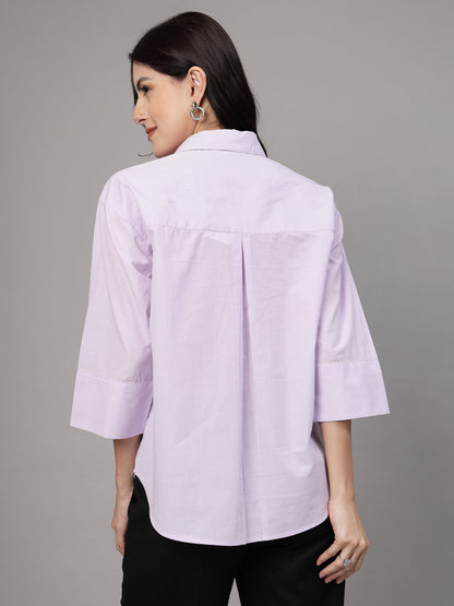 Poplin Stipe Shirt-JEFF COOPER