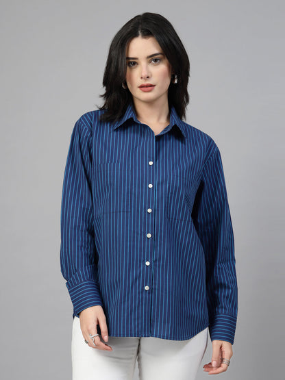 oversized stripped shirt -JEFF COOPER