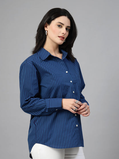oversized stripped shirt -JEFF COOPER