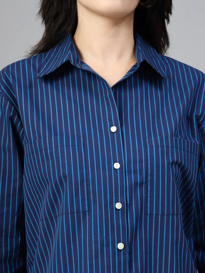oversized stripped shirt -JEFF COOPER
