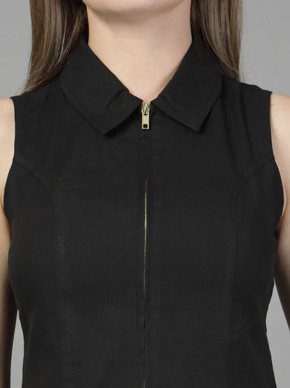 Cotton blend sleeveless top-JEFF COOPER