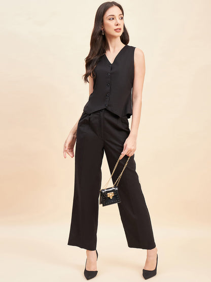 Waistcoat With Pleated Trouser-JEFF COOPER