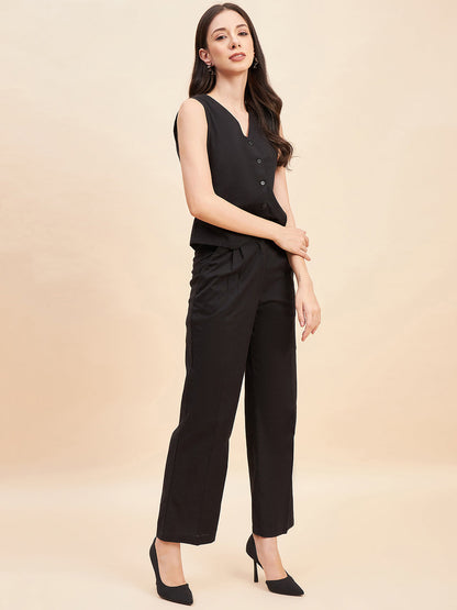 Waistcoat With Pleated Trouser-JEFF COOPER
